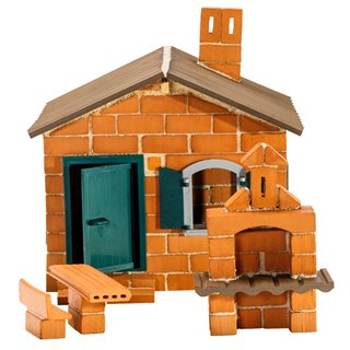 Building set - house with bbq - 185 pieces